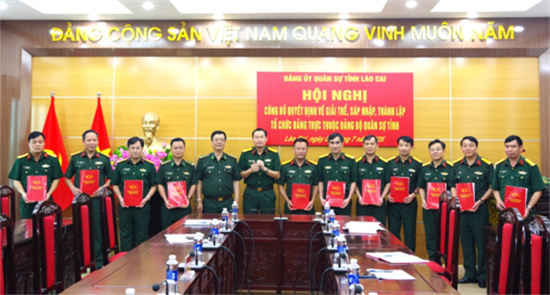 Following Uncle Ho's teachings, building Lao Cai Provincial Military Party pure, strong, and exemplary