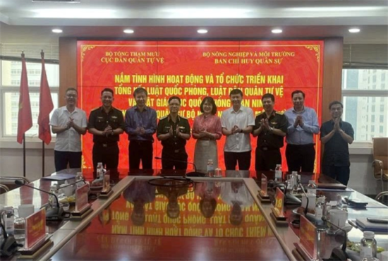 Bộ Nông nghiệp và Môi trường đẩy mạnh thực hiện công tác quốc phòng, quân sự