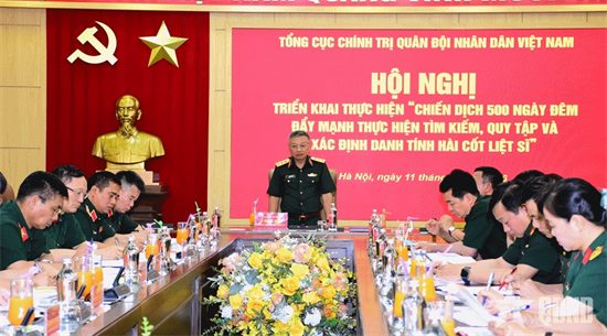 Tổng cục Chính trị triển khai quyết liệt thực hiện tìm kiếm, quy tập và xác định danh tính hài cốt liệt sĩ
