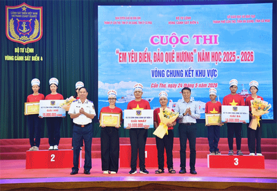 Bộ Tư lệnh Vùng Cảnh sát biển 4 tổ chức Vòng chung kết khu vực Cuộc thi Em yêu biển, đảo quê hương