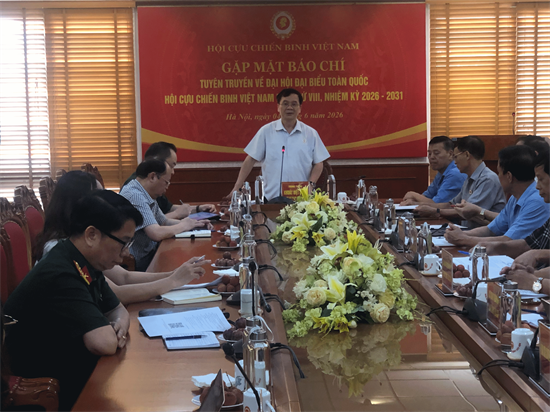 Gặp mặt báo chí tuyên truyền về Đại hội đại biểu toàn quốc Hội Cựu chiến binh Việt Nam lần thứ VIII